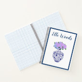 パーソナライズされたシノイスリージンジャージャー&アジサイ ノートブック (内部)