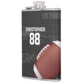 パーソナライズされたシャルボードアメリカンフットボール フラスク (左)