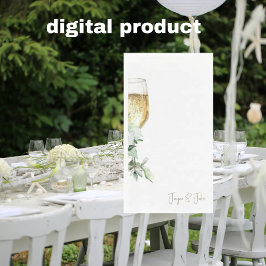 パーソナライズされたシャンパングラス