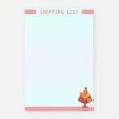 パーソナライズされたショッピング一覧 ポストイット (正面)