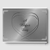 パーソナライズされたシルバー25結婚周年記念 ゲストブック (裏面)