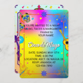 パーソナライズされたシンコデマヨパーティの招待状 招待状 (正面/裏面)