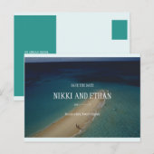 パーソナライズされたシンプルなウポルカイウェディング ポストカード (正面/裏面)