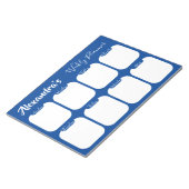 パーソナライズされたシンプルな週次プランナーノート ノートパッド (アングル)