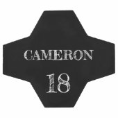 パーソナライズされたシンプルアスリート名 サッカーボール (フラット)