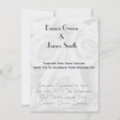 パーソナライズされたシンプルエレガントウェディング招待状 (正面)