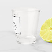 パーソナライズされたシンプルクラシック花婿介添人 ショットグラス (右)