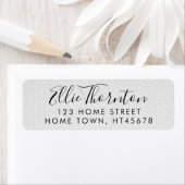パーソナライズされたシンプルシャビーシック差出人住所 ラベル (インサイチュ)