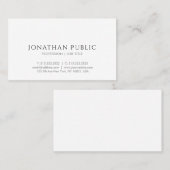 パーソナライズされたシンプルデザインエレガントテンプレートモダン 名刺 (正面/裏面)