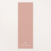 パーソナライズされたシンプルハート ヨガマット (正面)