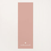 パーソナライズされたシンプルハート ヨガマット (裏面)