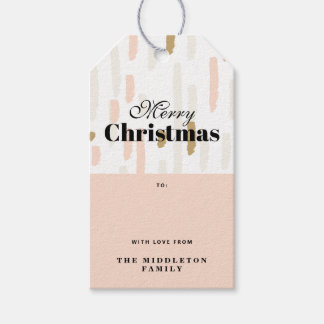 パーソナライズされたシンプルボホクリスマス ギフトタグ