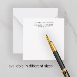 パーソナライズされたシンプルモダンプロフェッショナルクラシック ノートカード