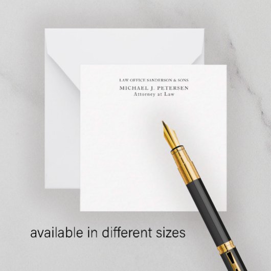 パーソナライズされたシンプルモダンプロフェッショナルクラシック ノートカード