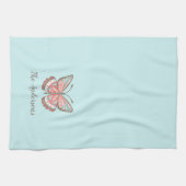 パーソナライズされたシンプルモダン蝶 キッチンタオル (横)