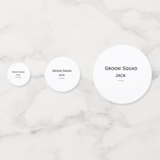 パーソナライズされたシンプルモノグラムあなたの名前を結婚追加 コンフェッティ (裏面)