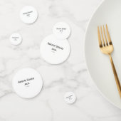 パーソナライズされたシンプルモノグラムあなたの名前を結婚追加 コンフェッティ (グループ)