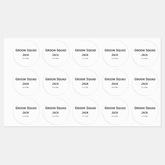 パーソナライズされたシンプルモノグラムあなたの名前を結婚追加 ラベル (シート)