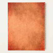 パーソナライズされたシンプルモノグラムのプランナー プランナー手帳 (裏面)