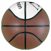 パーソナライズされたシンプルモノグラム名miniman バスケットボール (右)