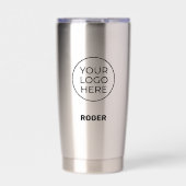 パーソナライズされたシンプルロゴステンレス鋼タンブラー 保温保冷タンブラー (正面)
