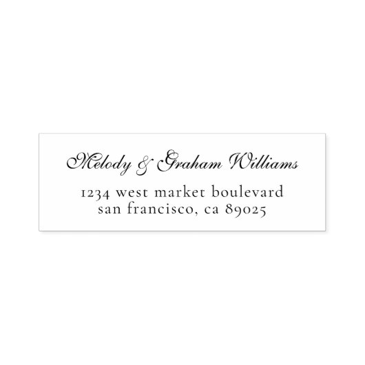 パーソナライズされたシンプル差出人住所 セルフインキングスタンプ (デザイン)