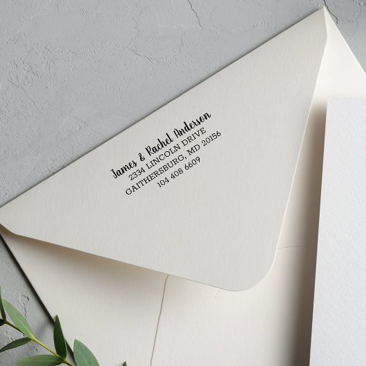 パーソナライズされたシンプル差出人住所 セルフインキングスタンプ