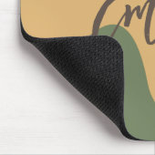 パーソナライズされたシンプル抽象芸術ベージュ背景 マウスパッド (コーナー)