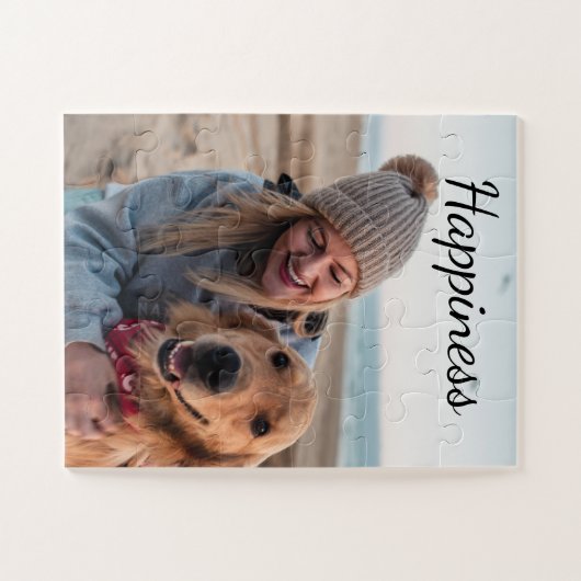 パーソナライズされたシンプル簡単 ジグソーパズル (横)