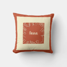 パーソナライズされたシンプル紅葉 クッション