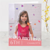 パーソナライズされたシンプル誕生日スタイリッシュおもしろい写真車 カード (黄色い花)