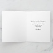 パーソナライズされたシンプル誕生日スタイリッシュおもしろい写真車 カード (内部)