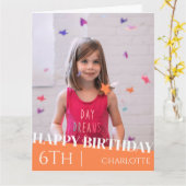 パーソナライズされたシンプル誕生日スタイリッシュおもしろい写真車 カード (黄色い花)