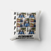 パーソナライズされたシンプル退職9 Photo Collage クッション (正面)