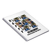 パーソナライズされたシンプル退職9 Photo Collage ノートブック (右側)