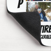 パーソナライズされたシンプル退職9 Photo Collage マウスパッド (コーナー)