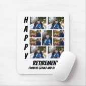 パーソナライズされたシンプル退職9 Photo Collage マウスパッド (マウス)