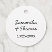 パーソナライズされたシンプル金ゴールドハート フェイバータグ (裏面)