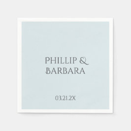 パーソナライズされたシンプル60周年結婚パーティー スタンダードカクテルナプキン