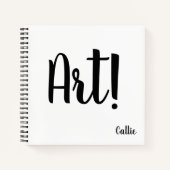 パーソナライズされたシンプル ノートブック (正面)