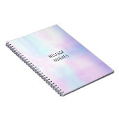 パーソナライズされたシンプル モダン ホログラフィック ノートブック (右側)