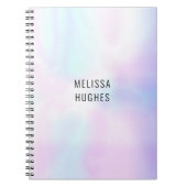 パーソナライズされたシンプル モダン ホログラフィック ノートブック (正面)