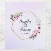 パーソナライズされたシンプル ワインラベル (シングルラベル)