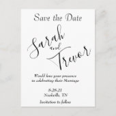 パーソナライズされたシンプル 案内ポストカード (正面)