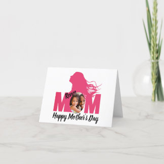 パーソナライズされたシンプルHappy Mother's Day Card シーズンカード