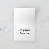 パーソナライズされたシンプルHappy Mother's Day Card シーズンカード (内部)