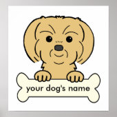パーソナライズされたシーズー(犬) ポスター (正面)
