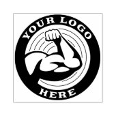 パーソナライズされたジム事業 ブランドロゴ ラバースタンプ (インプリント)