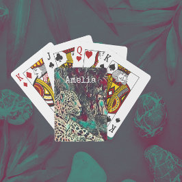 パーソナライズされたジャングル猫 トランプ