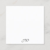 パーソナライズされたジュエリーイヤリングカード スクエア名刺 (裏面)